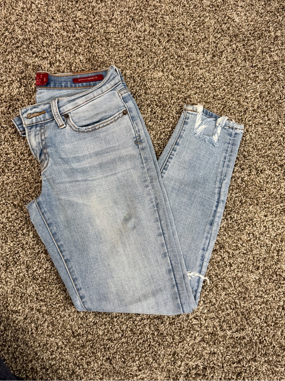 LUCKY BRAND RED LABEL. SIENNA CIGARETTE. SIZE 0 / 25